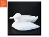 Stor Porcelæns skål med låg formet som and (str. 41 x 18 x 25 cm) - 2