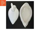Stor Porcelæns skål med låg formet som and (str. 41 x 18 x 25 cm) - 3