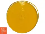 Retro metal spand skraldekurv, gul med dekoration (str. 27 x 22 cm) - 3