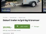 Lukket trailer gocart eller musik trailer - 5