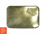 Vintage Hollandsk Metaldåse med blå dekoration (str. 17x12 cm) - 5