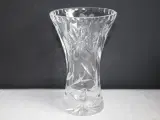 Vase, slebet Krystal