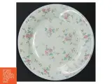 Porcelænstallerken eller fad med blomstermønster (str. Ø 20 cm) - 2