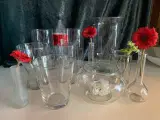 Forskellige skønne glas vaser/krukker