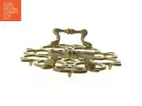 Antikt grydeunderlag / bordskåner i messing (24 cm) - 2