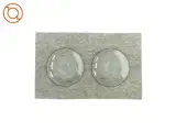 2 glas tallerkner med guldkant fra Ukendt (str. Ø:15) - 2