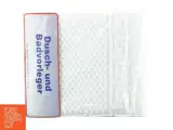 Hvid bademåtte kraftig mønsterstrikket kvalitet 100% bomuld (str. 50 x 70 cm) - 2