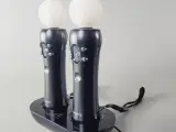 🎮 PlayStation Move Controllere (2 stk.) + Oplader - 2