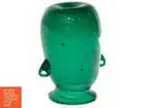 Grøn glasvase med hank (str. 12 x 9 cm) - 3