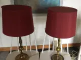 Messing bordlamper med skærm