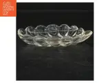 Gennemsigtig glas fad med blade design (str. 25 cm. og. 15 cm) - 2