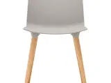 B2B Engros -  TAC stol med plastsæde (mat) - Grå-natur