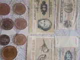 Mønter og sedler 