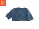 Blå strik cardigan til barn i ren uld (str. Bryst, 30 cm. længde 25. cm) - 3