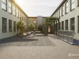 1.356 m2 kontor med fælles kantine og gårdhave - 75 arbejdspladser - 3