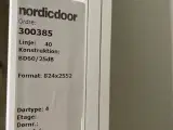 Nordicdoor brand- og lyddør bd60, 824x65x2552mm, højrehængt, hvid - 4