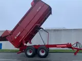 Tinaz 18 tons bagtipvogne med skydepresenning - 2