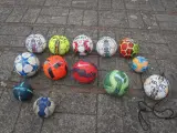 6 stk. forskellige fodbolde og håndbolde