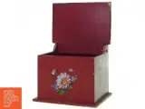 Retro Salt boks med blomster maleri (str. 23 x 15 cm) - 2