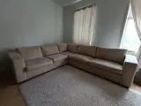 Sofa til 6 personer - farve: Beige 