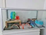 Stort akvarie med stor hamster pakke