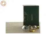 Julepynt, smuk bamse i glas, golden christmas fra Holmegaard (str. 11 x 7 cm) - 3