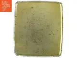 Vintage Rektangulær metalæske med blomsterdesign (str. 24,5 x 21,5 cm) - 4
