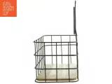 Metaltråds kurv med skilt (str. 24x21 cm) - 2