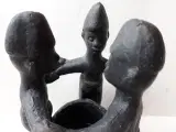 Afrikansk Terracotta Lysfigur 
