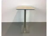 Zeta furniture ståbord i ahorn med krom stel l140xb60 cm - 2