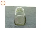 Gammel flaske vase med blomstermotiv (str. 27 x 7 cm) - 5