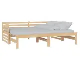 vidaXL daybed med udtræk 2x(90x200 cm) massivt fyr