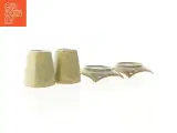 Keramik krus og underkopper (str. Kop, 8,5 x 7 cm tallerken 11,5 x 11,5 cm) - 3