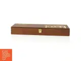 Trææske med signatur og tekst fra Tina Jacobsen (str. 27x12 cm) - 5