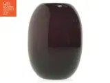 Mørk vase i glas (str. 20x14 cm) - 2