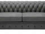 Chesterfield Manchester 3 pers sofa grå