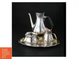 Sølvfarvet kaffesæt fra Chor Denmark (str. 27 x 17 cm og 22 x 22 cm og 10 x 9 cm og 6 x 10 cm) - 3