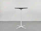 Højt cafebord med sort plade og hvidt stel - 5