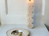 Sølvplet, flad m fordybning