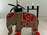 Retro træelefant