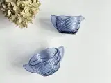 Lavendelblåt glas, kantet m swirl - 2