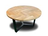 Rundt sildebensbord eg - Transparent Ø120 cm - 5