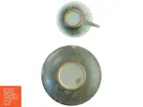 Keramik kopper og tallerkener fra Løvemose (str. 17,5 cm i diameter og 10,5 cm i diameter) - 4