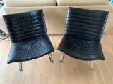 Lounge stole i læder
