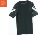 Sort T-shirt med mønstrede ærmer og hvide detaljer fra Nike (str. M) - 2