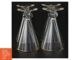 Vintageglas med guldkant (str. 10 x 6 cm) - 2