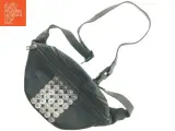 Sort skuldertaske med nitter (str. 32 x 18 cm) - 5