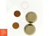 2 stk. Keramik Opbevaringskrukker med kork propper (str. 11 x 9 cm) - 2