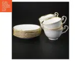 Porcelænsservice med guldkant - 3