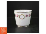 Porcelænskop med blomster og guldkant fra Weisswasser (str. Ø. 14 cm) - 2